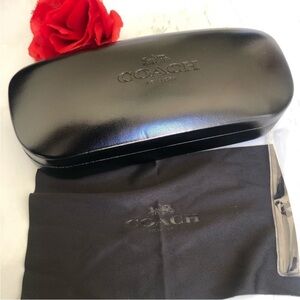 Coach Black Glossy Eyeglass Case